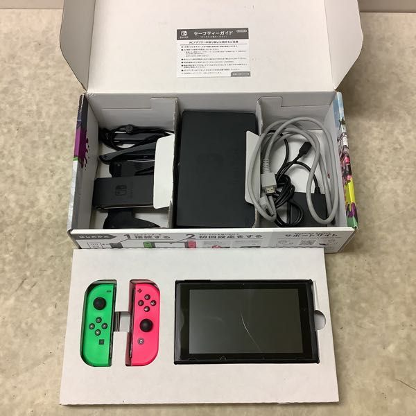 1円〜 欠品 動作確認/初期化済 Nintendo Switch スプラトゥーン2セット