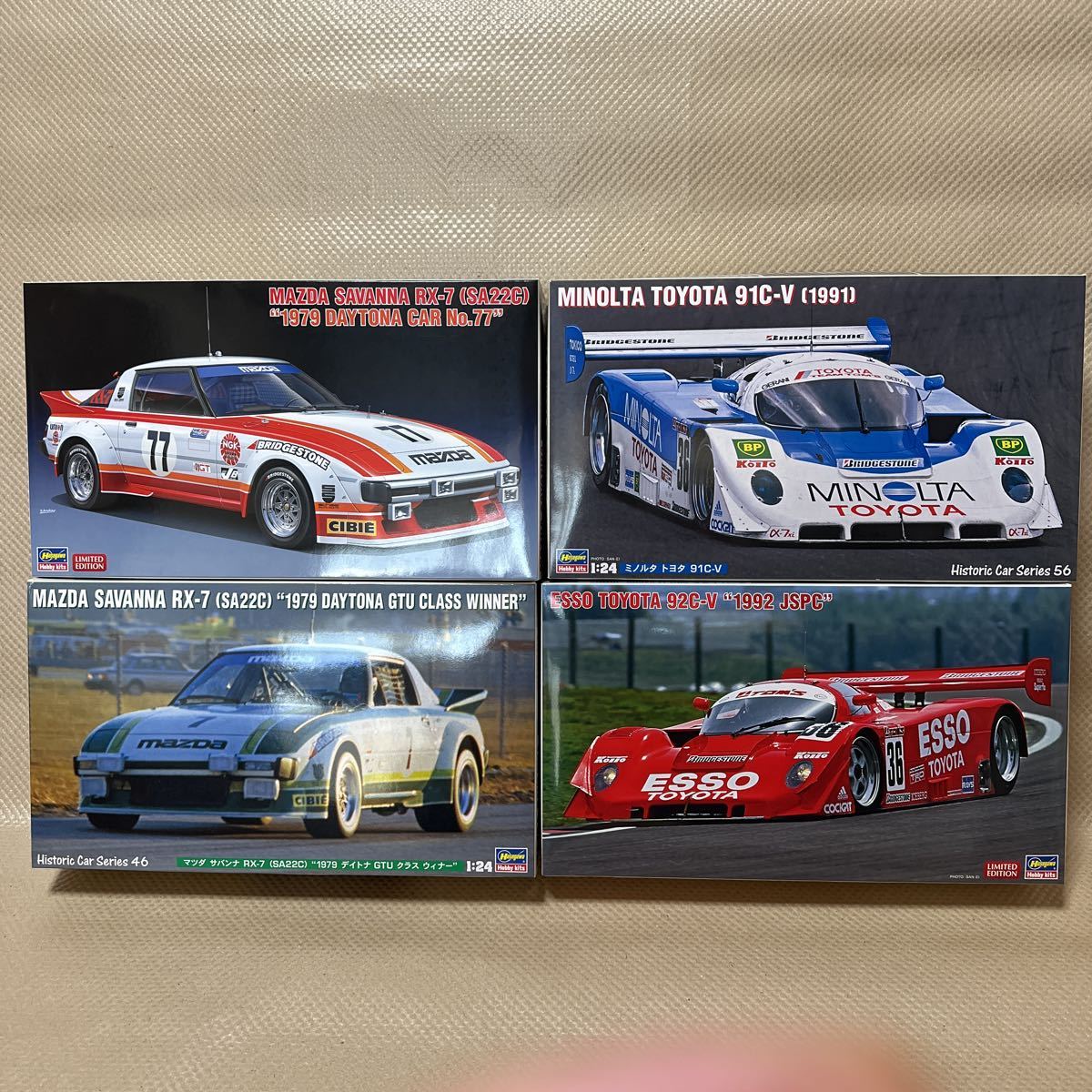 ハセガワ サバンナRX-7 SA22C トヨタ91C-V 92C-V