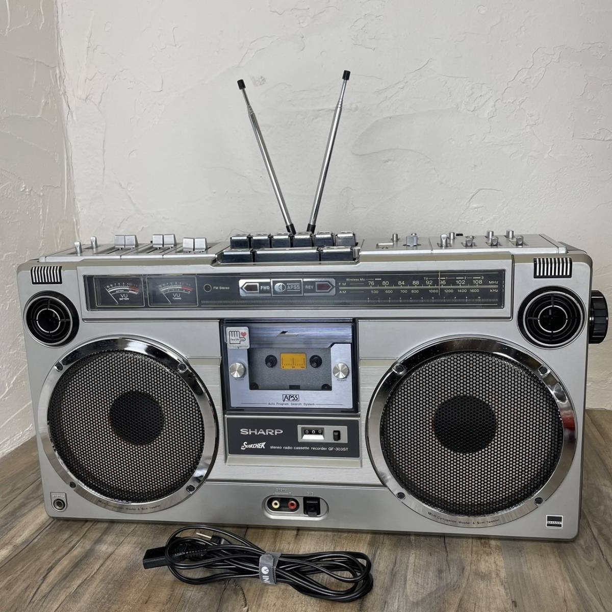 SHARP GF-303ST ラジカセ 撮ろ レトロ シャープ ラジオ カセット 
