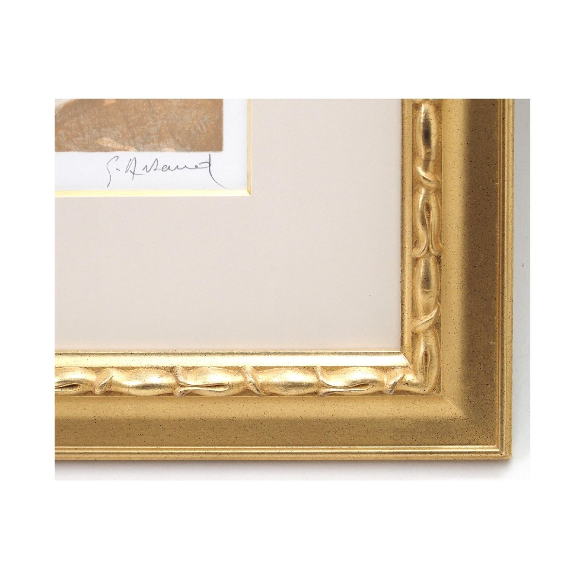 Gilbert ジルベール・アルトー Artaud白い花瓶にブーケリトグラフ