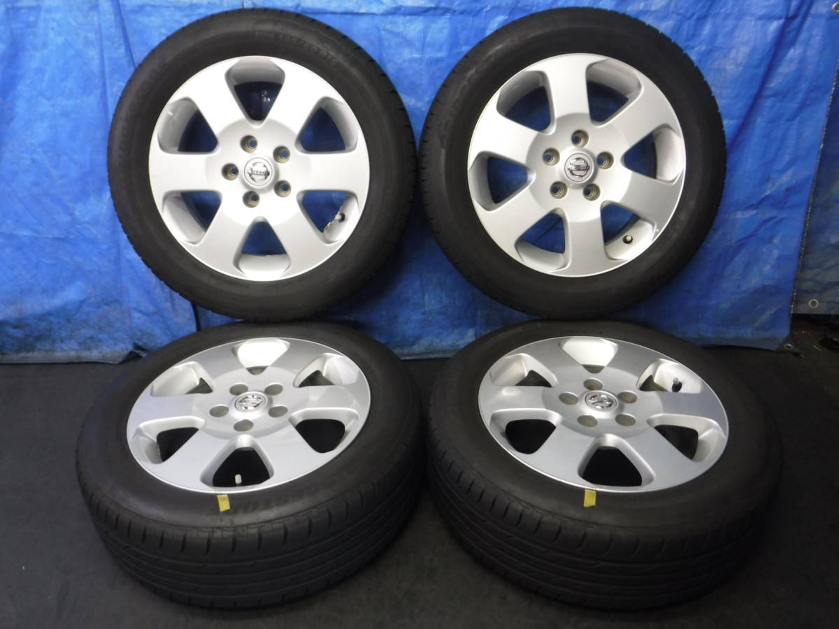 日産 純正 16インチ アルミ 4本 6JJ 5穴 5H 114.3 ＋45 45 195/60R16