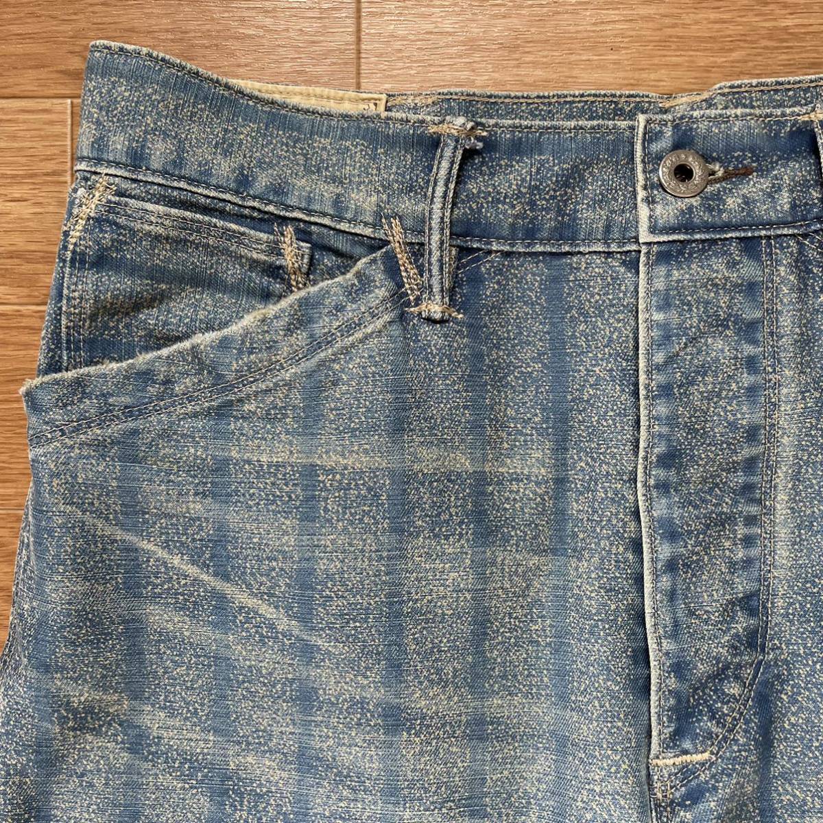 ◎美品 RRL ダブルアールエル インディゴストライプ ワークパンツ ラルフローレン