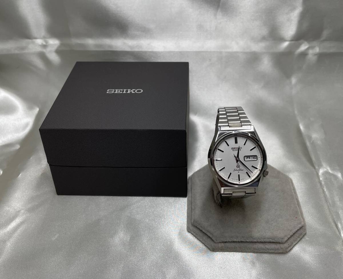 SEIKO　QUARTZ　Silver Wave　7546-8340　STAINLESS STEEL　中古腕時計 クオーツ　稼働品