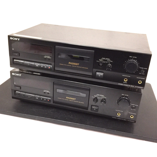 SONY TC-RX2000T ステレオカセットデッキ オーディオ機器 2点 セット