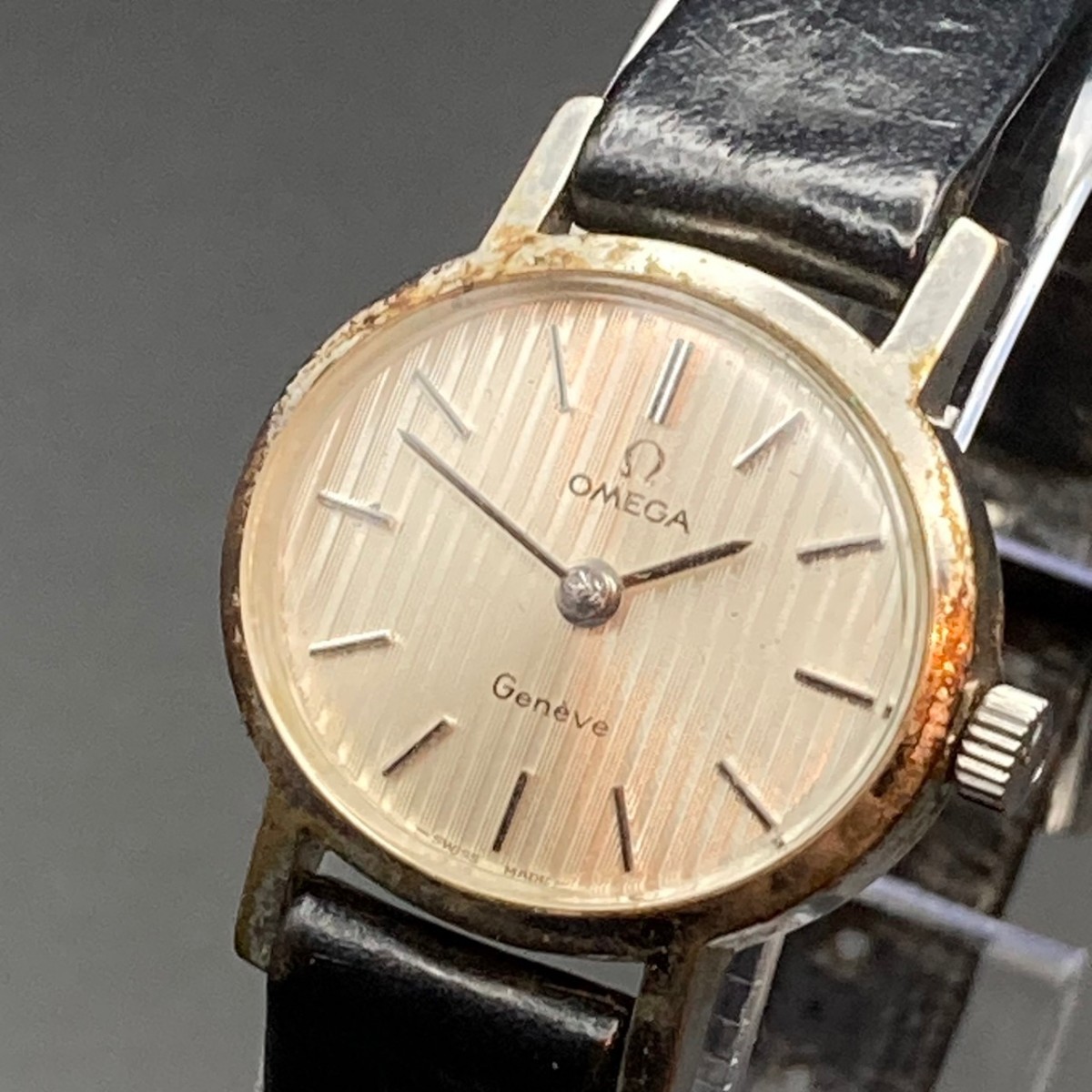 オメガ ジュネーブ Geneve 手巻き omega GP 金文字盤 ゴールド ◇OMEGA 
