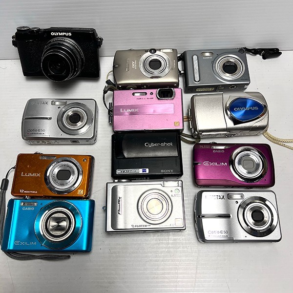 100%新品，HOT デジカメ まとめ売り 12台 セット SONY CyberShot CANON