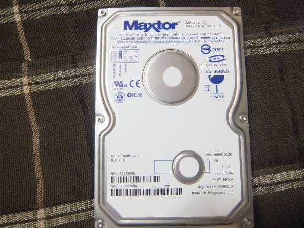 【バルク】Maxtor製HDD　ATA 300GB　5A300J00816R4_1