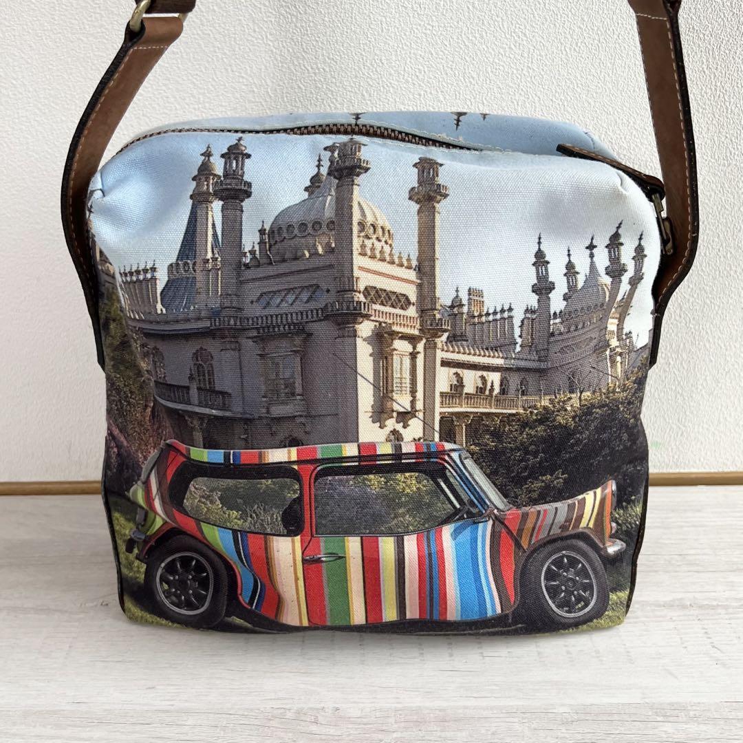 Paul Smith ショルダー バッグ ミニクーパープリント マルチストライプ Paul Smith ポールスミス ミニクーパー ストライプ 転写プリント