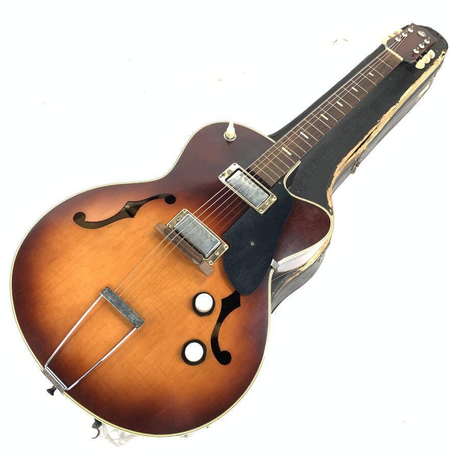 TEISCO テスコ MODEL13 フルアコギター サンバースト系 ハードケース 