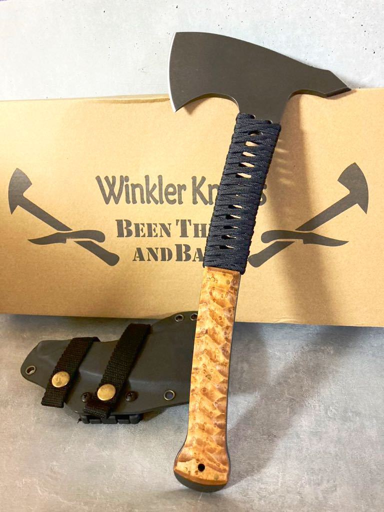 ステルスアックス WINKLER KNIVES レプリカ A2 斧 ダニエルウィンクラー バトニング フルタング ブッシュクラフト キャンプ  アウトドア AXE WINKLER ステルスアックス 斧 ダニエルウィンクラー (中古)の HQ