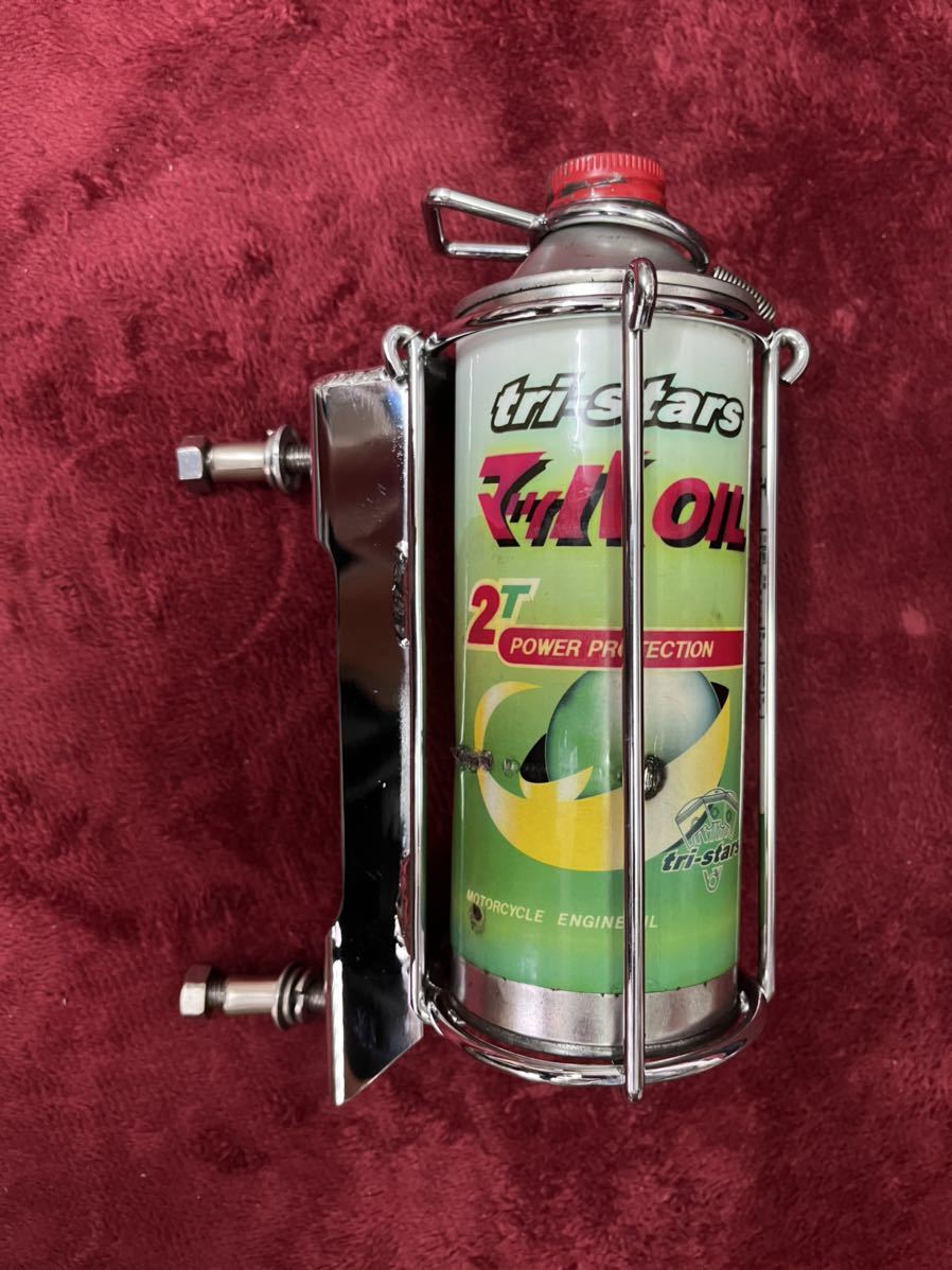 1L缶用オイル缶ホルダー ドリンクホルダー 旧車 2ST 1リッター缶 1