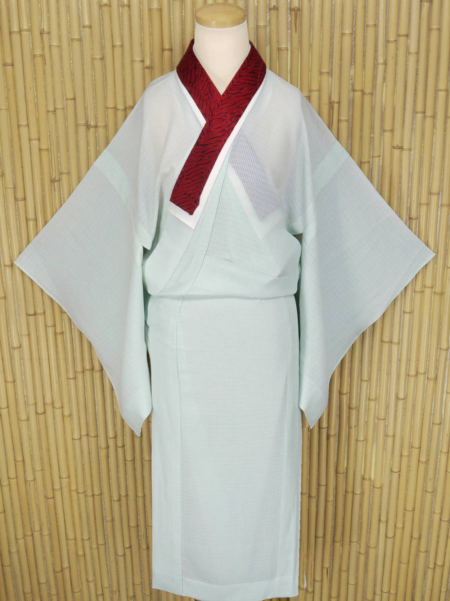 【京かんざし】n-176★洗える正絹 「ふるるん」夏物/絽 長襦袢 躾糸付未着用★即決送料無料！