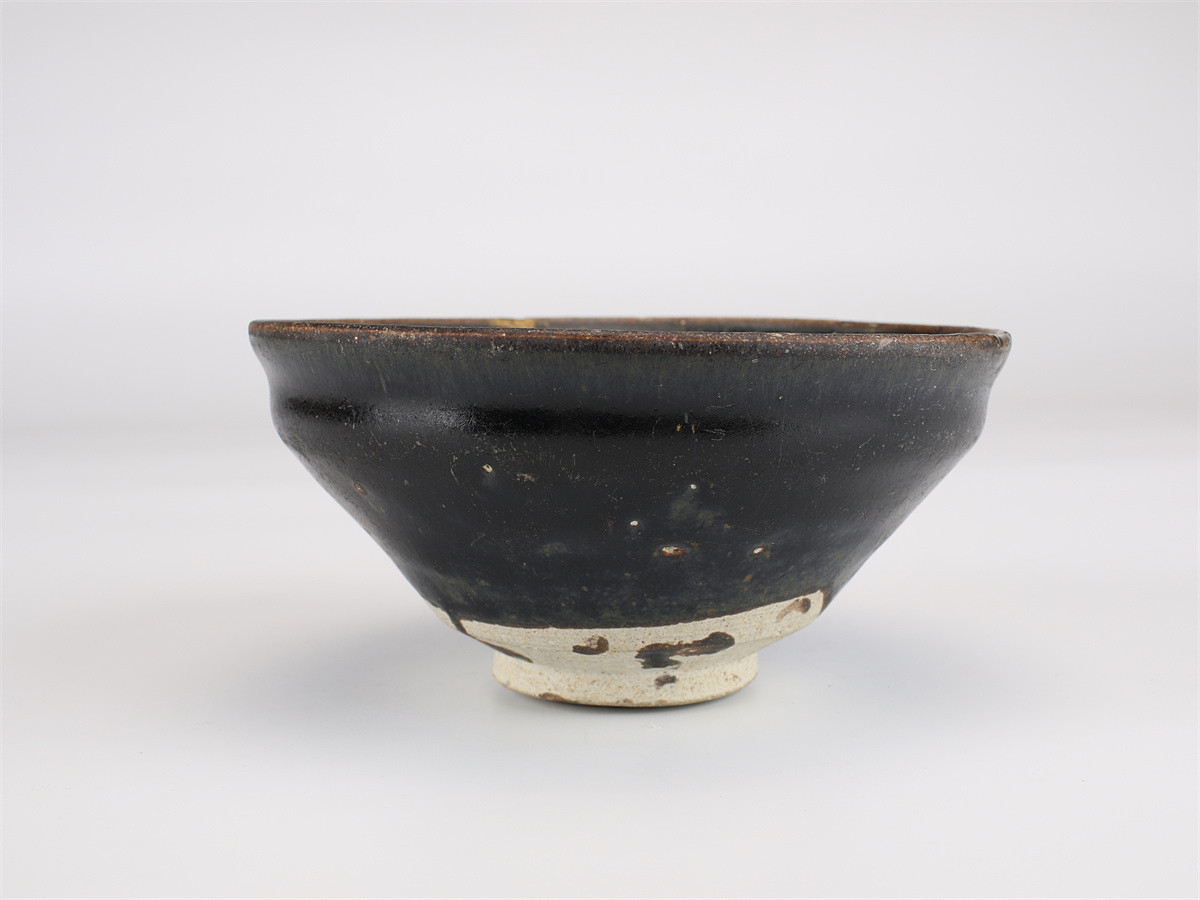 宋時代 唐物 天目茶碗 建窯 茶碗 曜変 ☆唐物古玩古董☆ [兎屋] 中国古