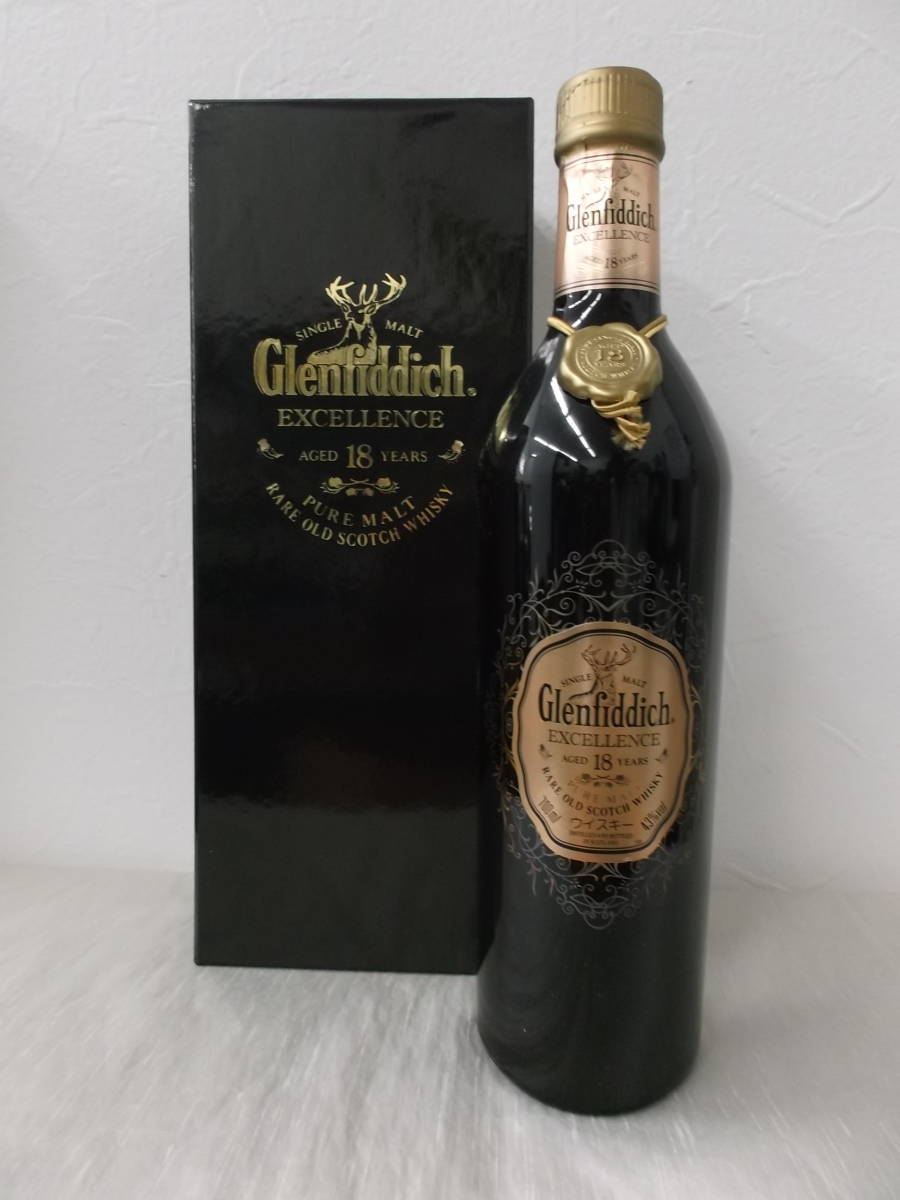 1円～☆古酒 グレンフィディック エクセレンス 18年 箱入り 未開栓☆ 18