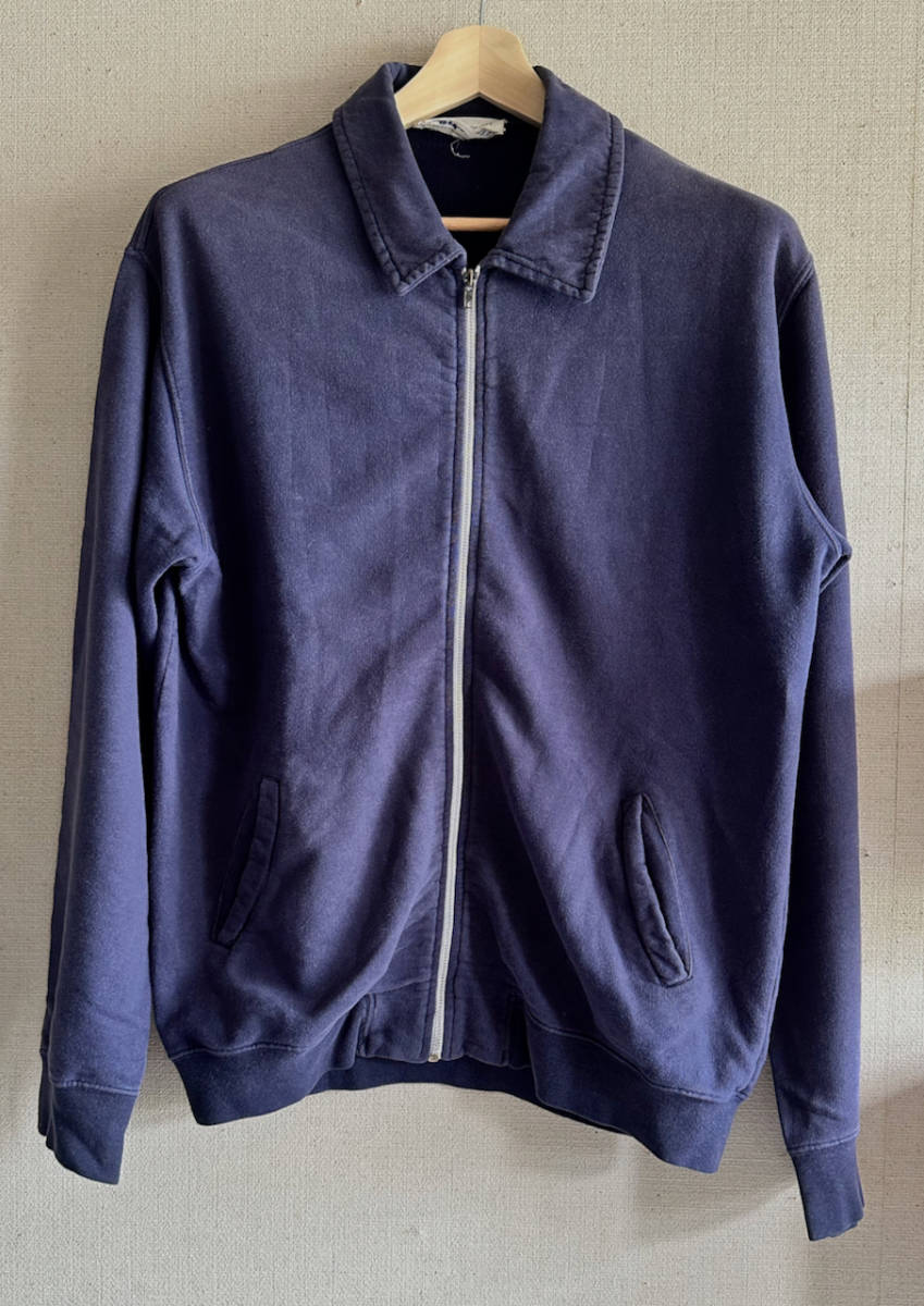 COMME des GARCONS SHIRT スウェットブルゾン Lサイズ　ネイビー コムデギャルソン