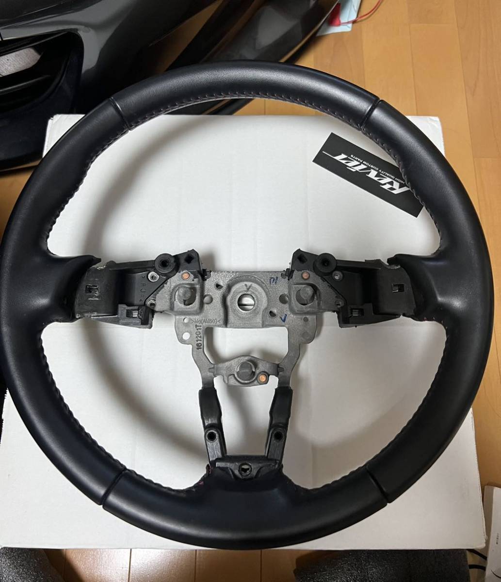 NDロードスター 純正ステアリング 赤ステッチ ND ロードスター 純正