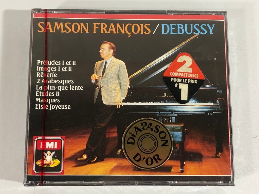 未開封 ドビュッシー ピアノ作品集 サンソン・フランソワ 独EMI 2CD