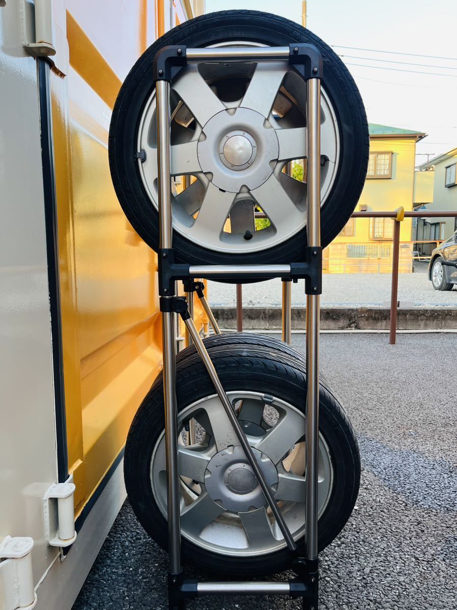 三菱 純正 ホイール タイヤ 4穴 155/55R14 4本 セット 純正アルミ  