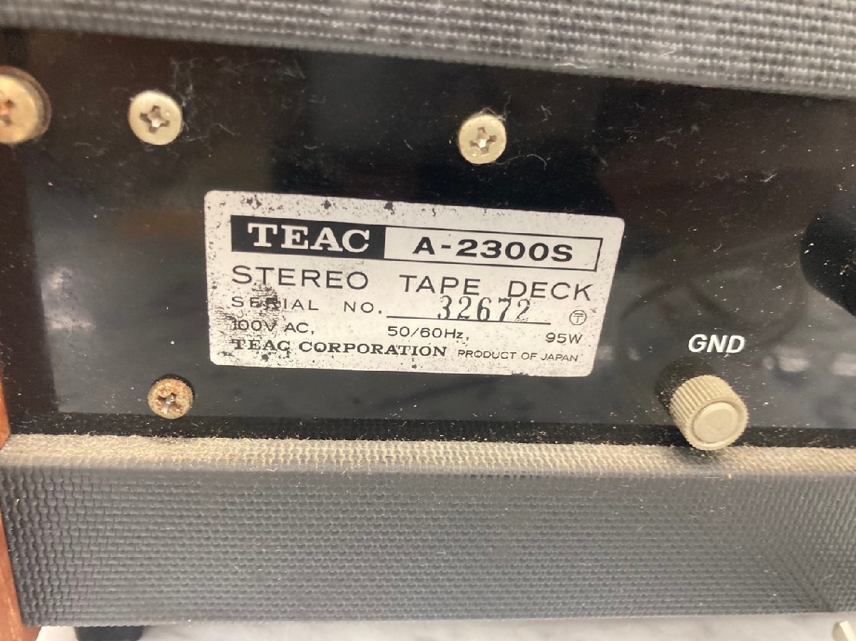 T938〇【ジャンク】TEAC A-2300S ティアック オープンリールデッキ