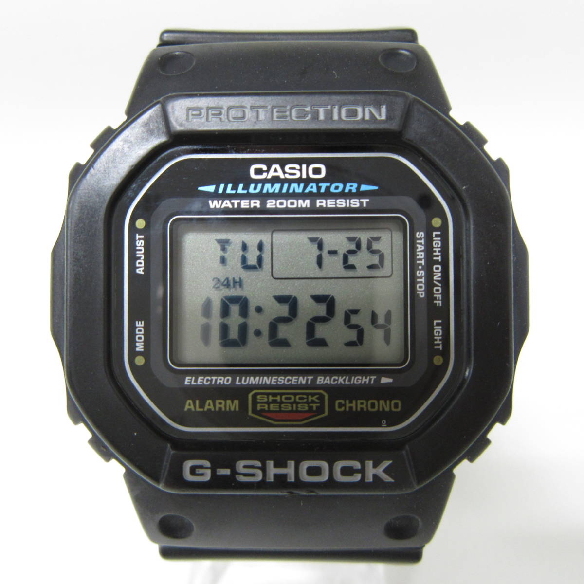 T8296☆CASIO G-SHOCK デジタル DW-5600E-1【3229】ブラック (2023年7 