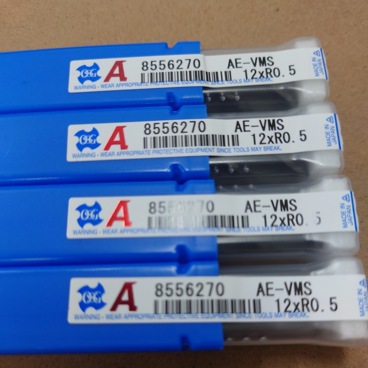 OSGエンドミル☆AE-VMS 12×R0.5☆4本セット☆新品未使用