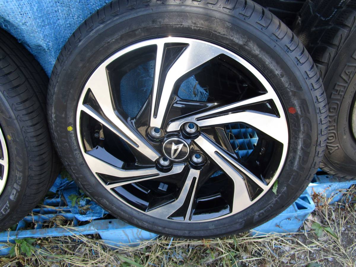 ダイハツ純正　タントカスタム　アルミ　165/55R15　4H100+45　4本　中古品 タント 165&frasl;55R15 カスタム タイヤとアルミホイール 15インチアルミタイヤホイール アルミ
