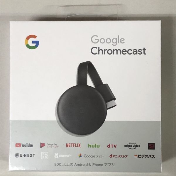 Google Chromecast 正規品 第三世代 2K対応 チャコール GA00439-JP