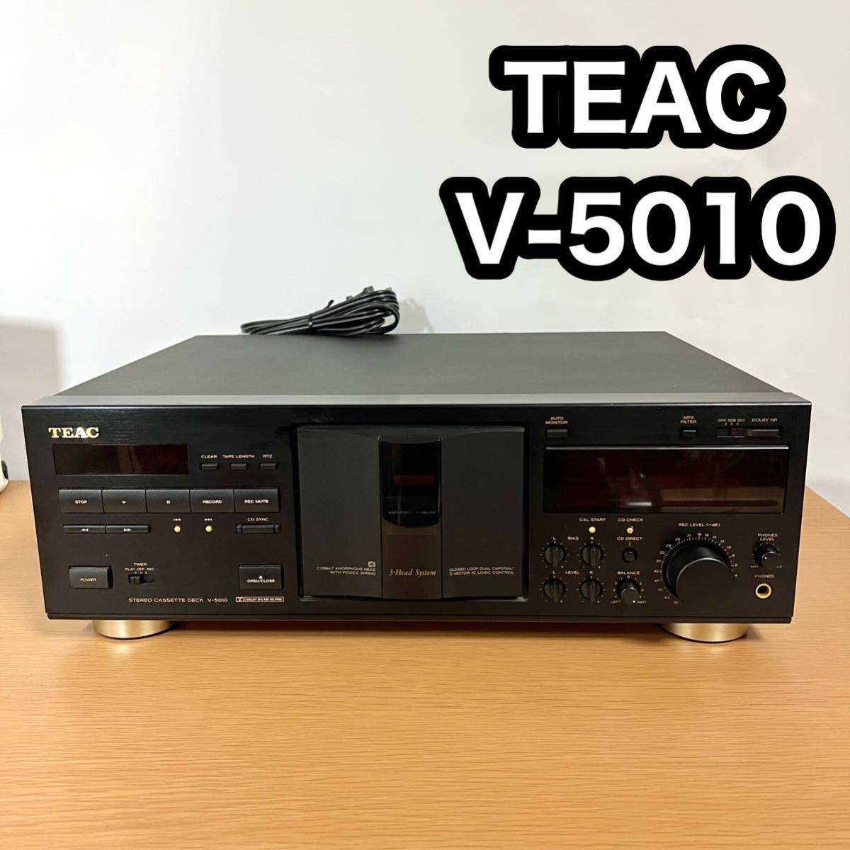 TEAC V-5010 3ヘッド カセットデッキ ジャンク TEAC V-5010 カセットデッキ ティアック ジャンク オーディオ機器
