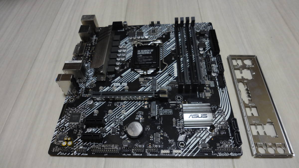 ASUS PRIME B460M-A LGA1200 MicroATXマザーボード ソケットLGA1200 ワケアリ動作品 付属品I/Oパネル・SATA・元箱・ドライバCD・取説あり