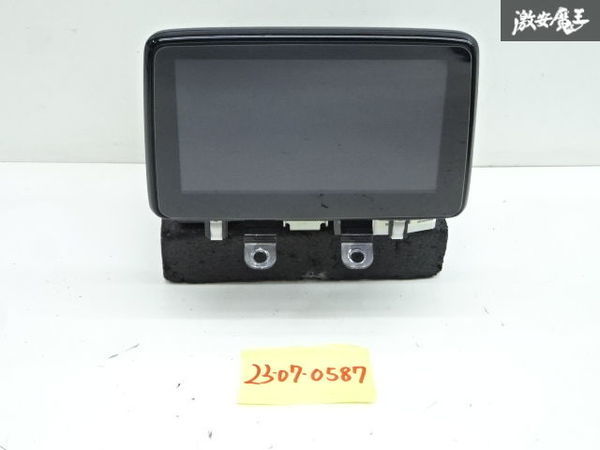 保証付 マツダ 純正 DJ5FS デミオ ナビモニター マルチモニター B62S