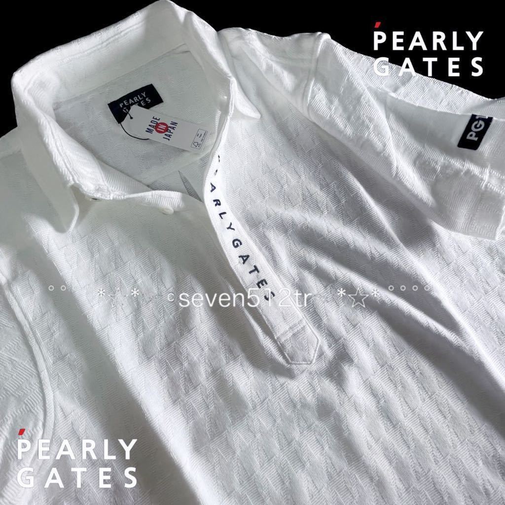 本物 新品 36798165 PEARLY GATESパーリーゲイツ/5(サイズL)超人気 最新ローゲージ リンクス半袖ポロシャツ・日本製