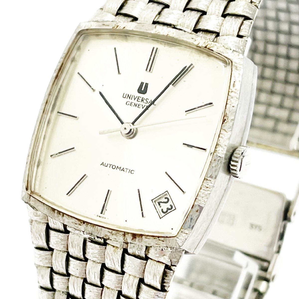 1円スタート】Universal Genve ユニバーサル・ジュネーブ スクエア SS 