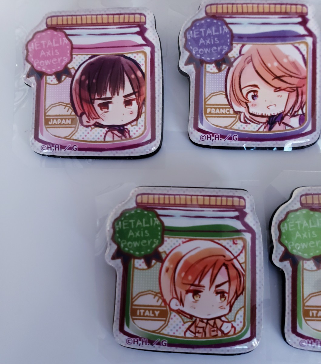 ヘタリア ぷくっとシリーズまとめ ヘタリア Axis Powers ぷくっとバッジコレクション 5種類 まとめ売り