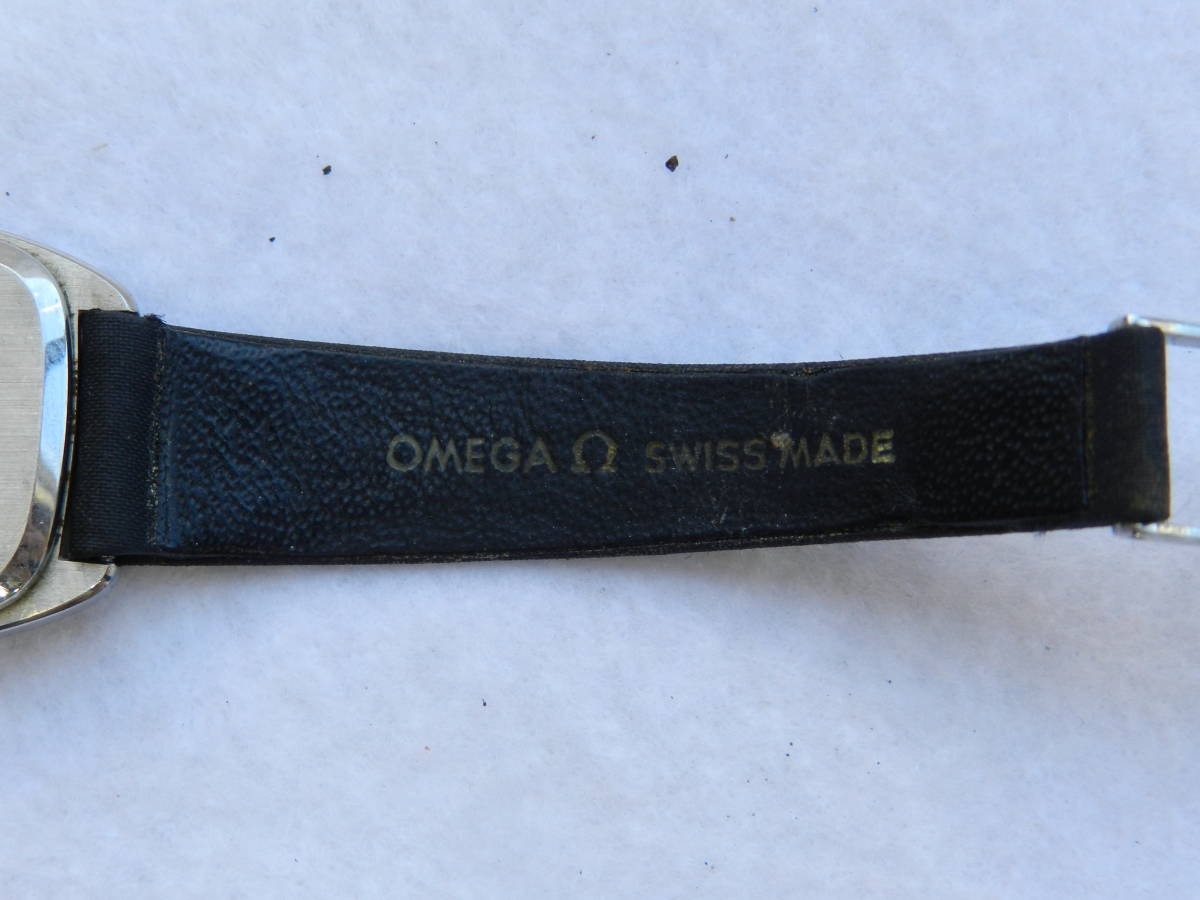 オメガ 手巻き式 腕時計 OMEGA デビル 銀色文字盤 角形ケース 純正尾錠