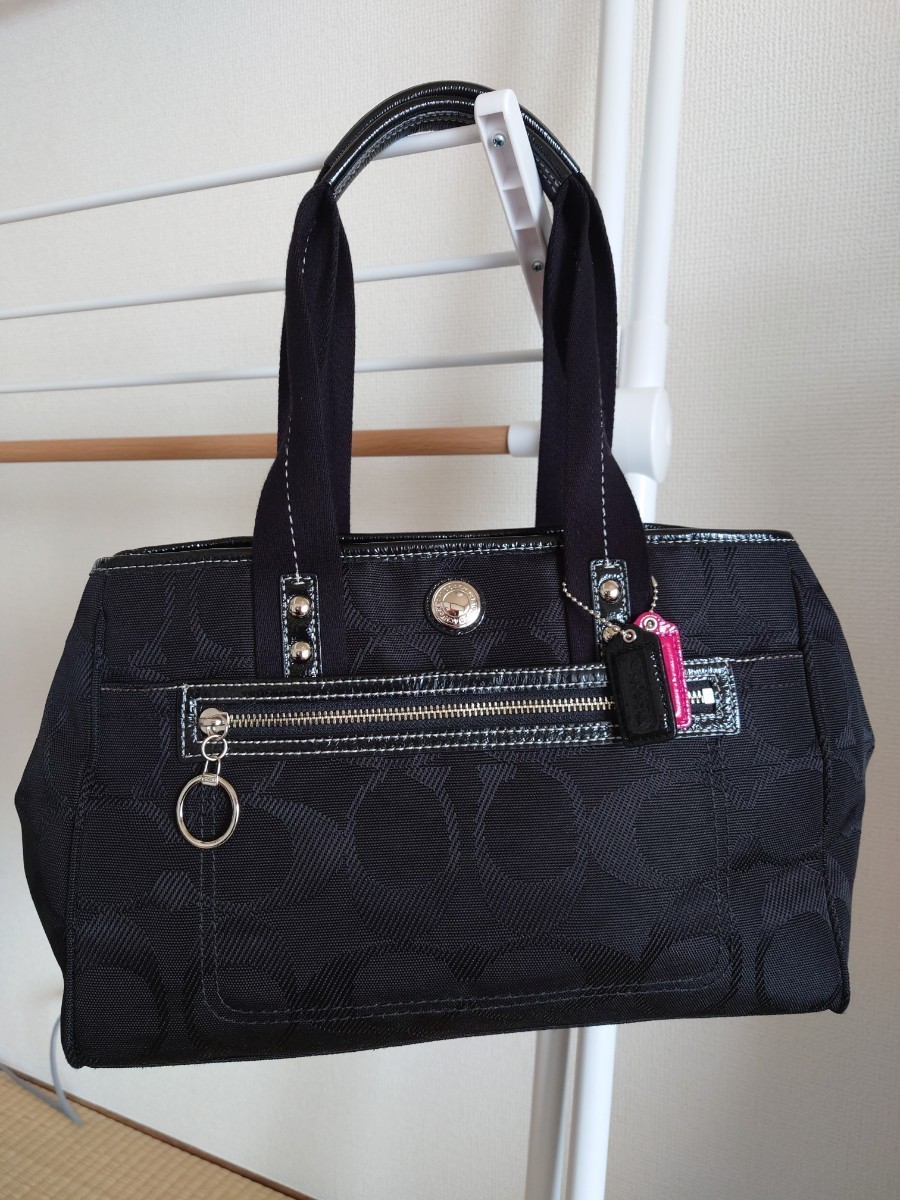未使用　COACH シグネチャー トートバッグ ブラック COACH シグネチャー 未使用 トートバッグ 【公式通販】