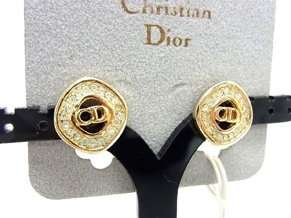 Christian Dior ヘアピン　ヘアアクセサリー　ラインストーン 1円 □極美品□ ChristianDior ディオール ヴィンテージ ライン