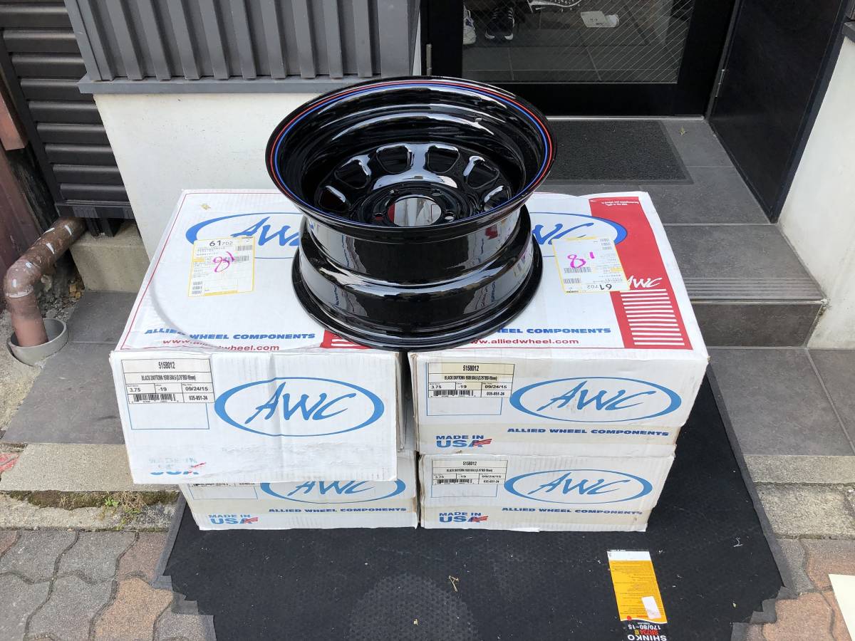 ☆未使用☆USA DAYTONA スチールホイール 15インチ 8J 5H PCD114.3 -19 