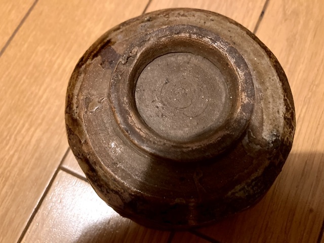 志都呂 遠州七窯 志戸呂焼 拳骨戸 締め盃 箱付 江戸時代 古唐津 絵唐津