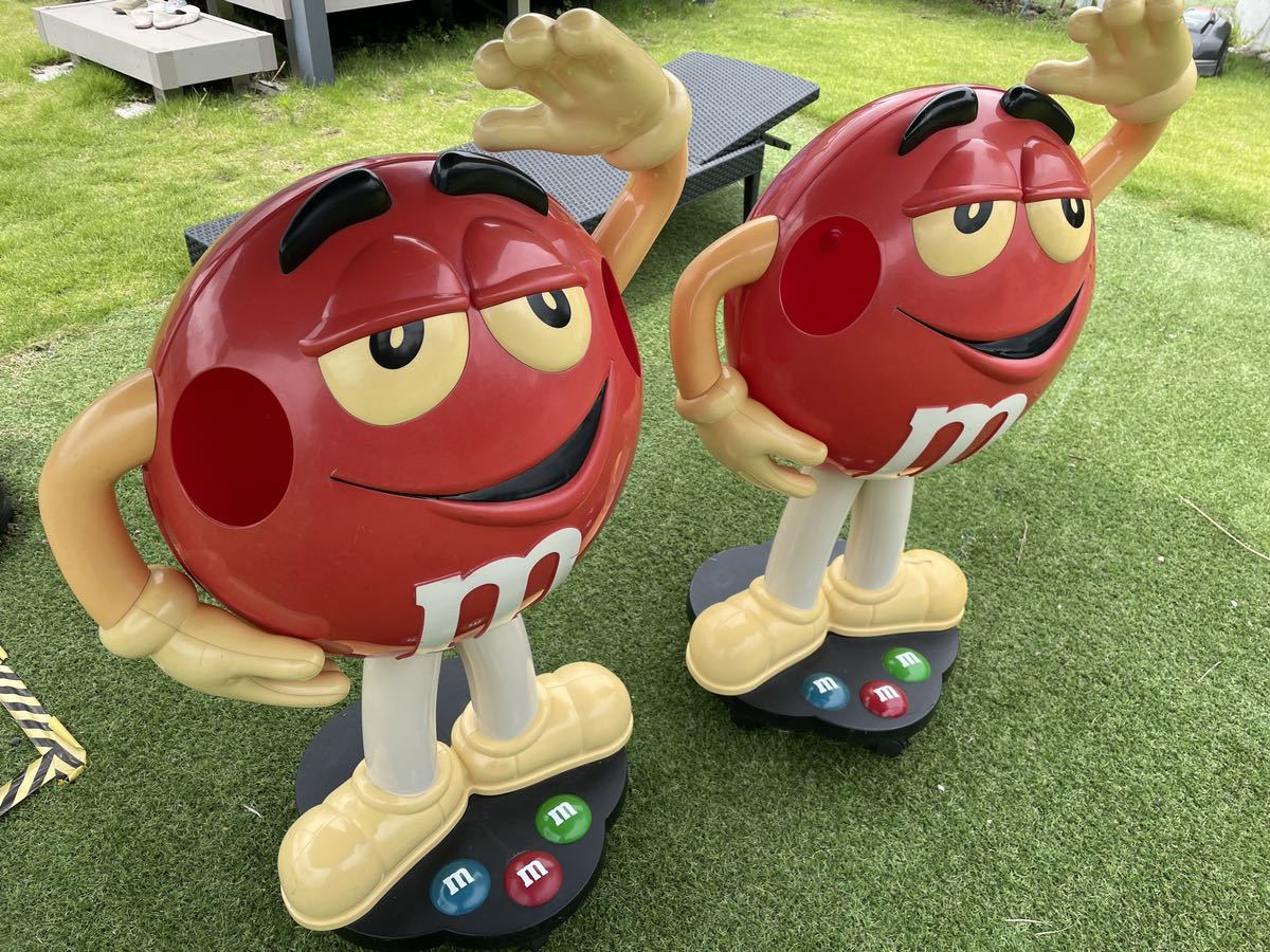 M&M's レッド エムアンドエムズ M&M's レッド 赤 2個セット ディスプレイ