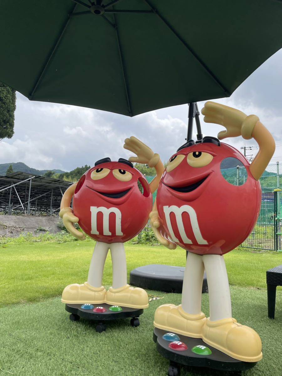 エムアンドエムズ M&M's レッド 赤 2個セット ディスプレイ