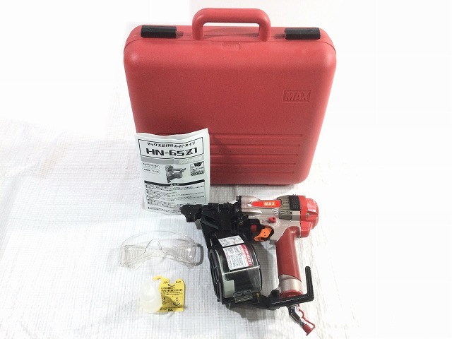 ☆中古品☆ MAX マックス 65mm 高圧スーパーネイラ HN-65Z1 エア釘打機 クギ打ち エアーツール 大工道具 76019