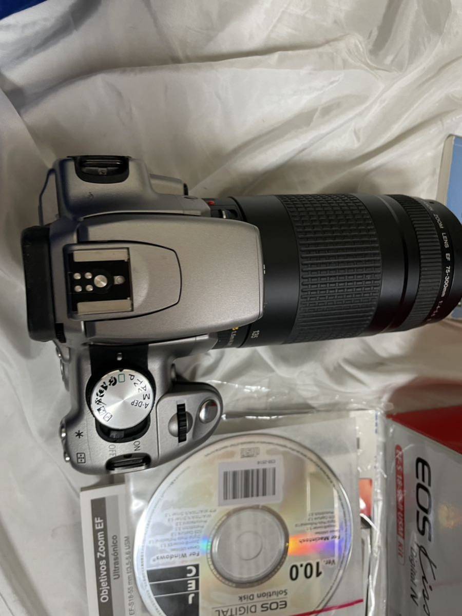 Canon EOS Kiss 75-300mm 望遠レンズ セット まとめ 一眼レフ 1台 Kiss