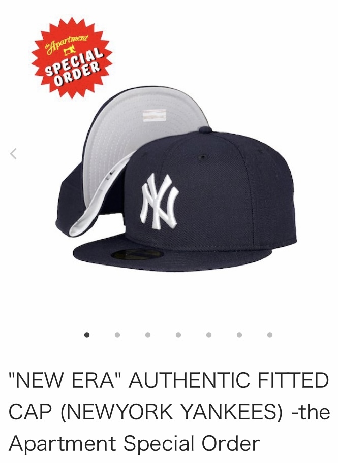 8 NEW ERA ニューエラ BB CAP AUTHENTIC FITTED CAP NEW YORK YANKEES