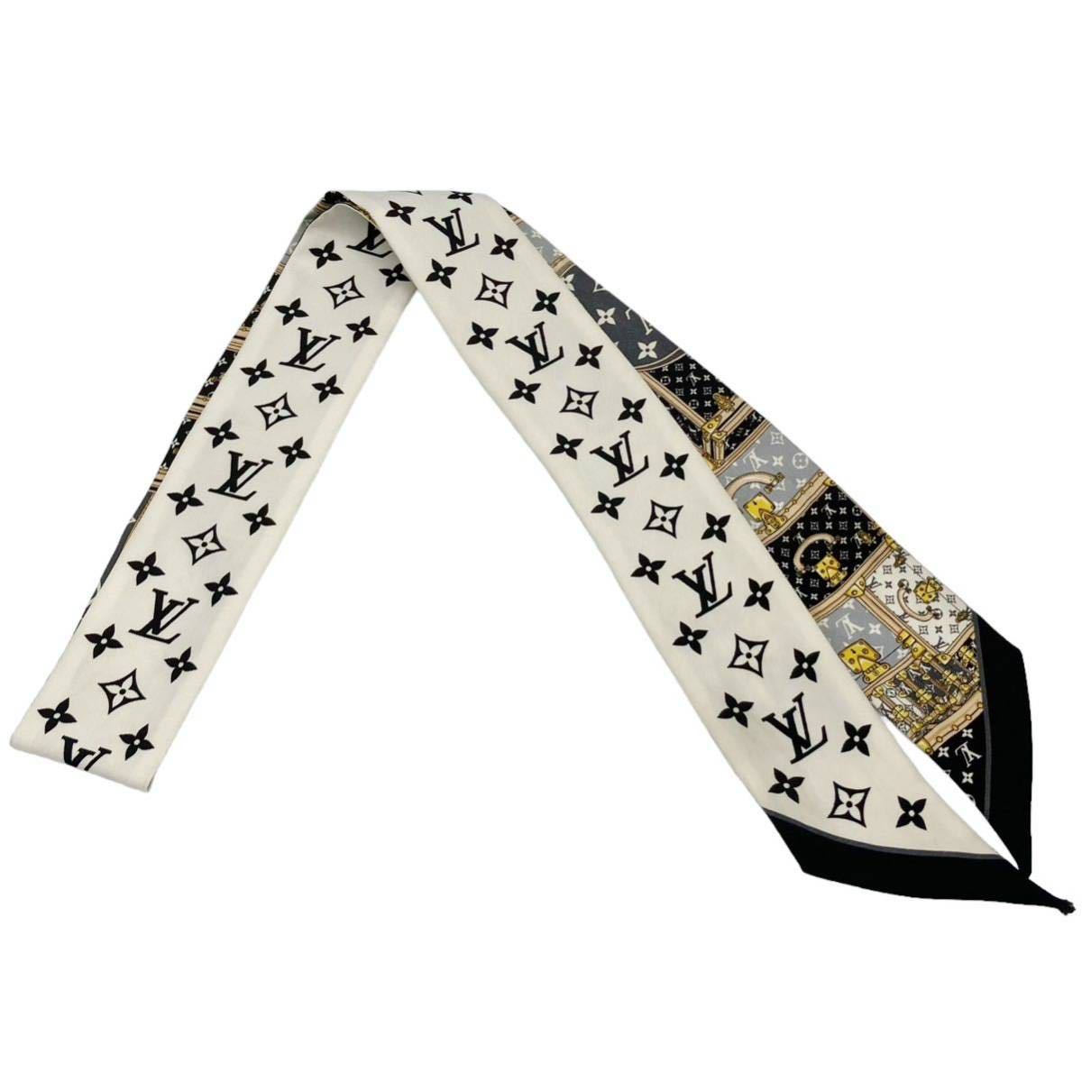 【良品】ルイヴィトン LOUIS VUITTON M76442 バンドー BB レッツ ゴー スカーフ