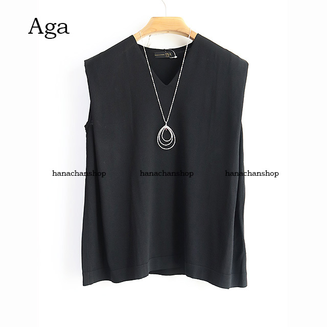 送料無料！定価13，000円【新品】スコットクラブ★上質タック入りニット・黒