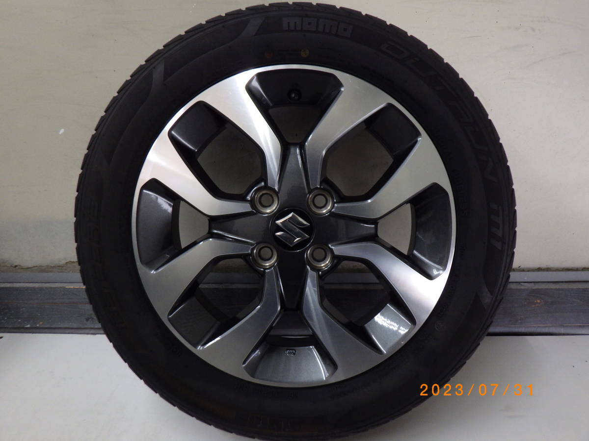 スズキソリオバンディット(三菱デリカD:2 カスタム)・純正アルミホイール 165/65R15 2021年製 1本 ②
