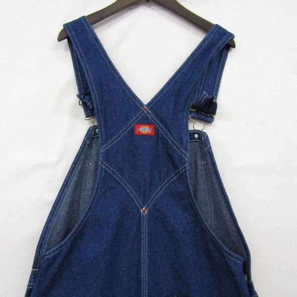 サイズ W36 L34 Dickies デニム オーバーオール サロペット ワーク