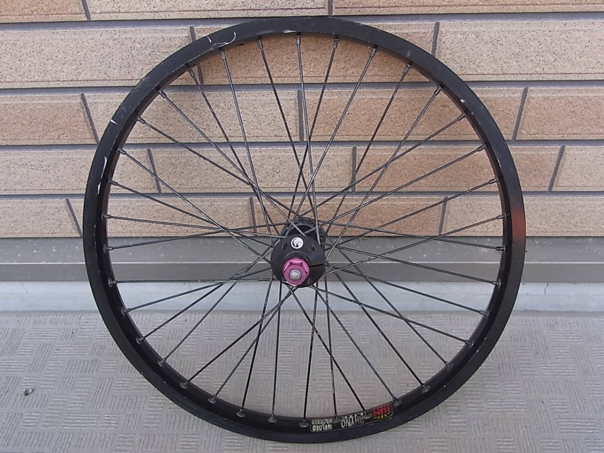 BMX　ホイール　36H　フロント　SUZUEハブ　SUNリム