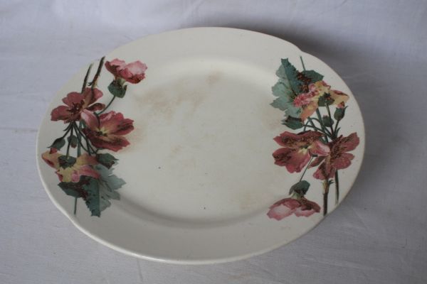 希少 フランス アンティーク ショワジールロワ 古い陶器のコンポティエ