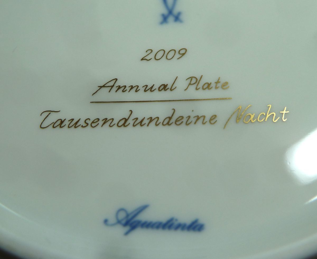 1000円スタート 食器 1点 MEISSEN マイセン アニュアルプレート 2009年